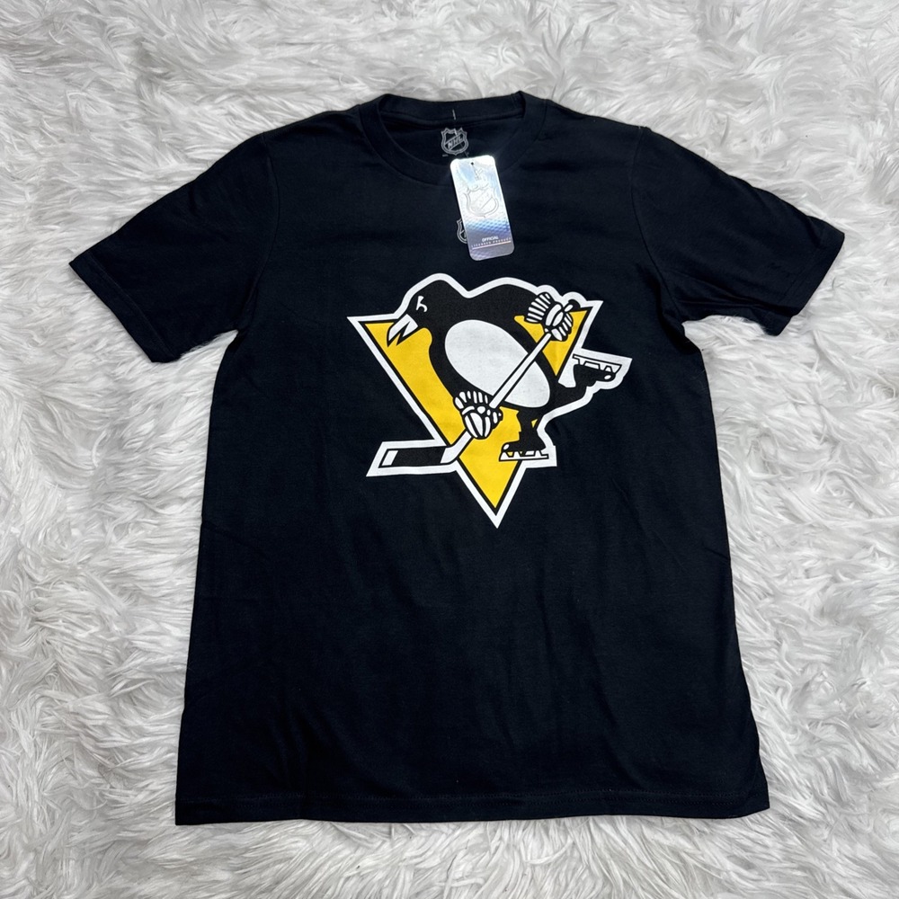 Boys Kids NHL‎ Pittsburgh Penguins Evgeni Malkin #71 T-Shirt Crew Sz Medium New!